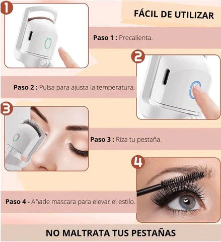 ✨ RIZADOR DE PESTAÑAS ELÉCTRICO CON CALEFACCIÓN ✨