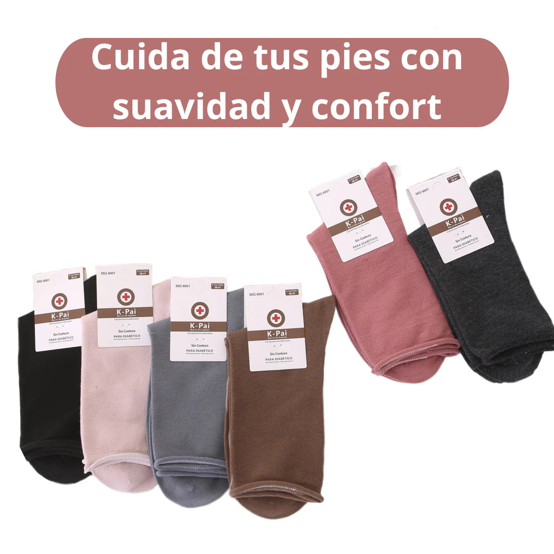 🧦✨ DiaCare: Pack de 12 Pares de Calcetines para Diabéticos ✨🧦