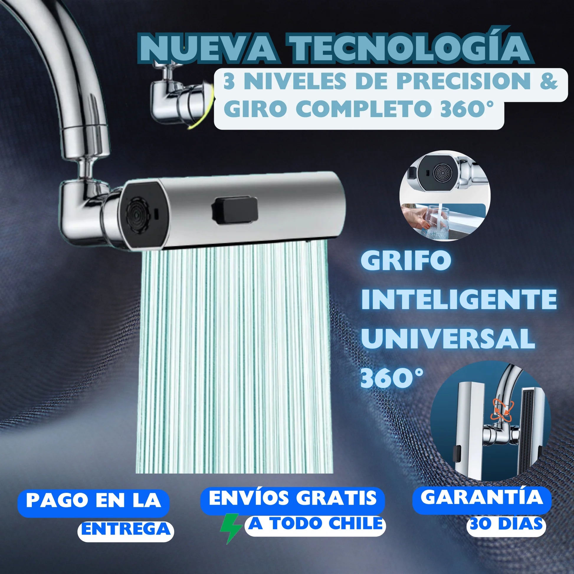 🚰✨ Grifo Giratorio Universal 360° – Comodidad y Ahorro en Tu Cocina y Baño ✨🚰