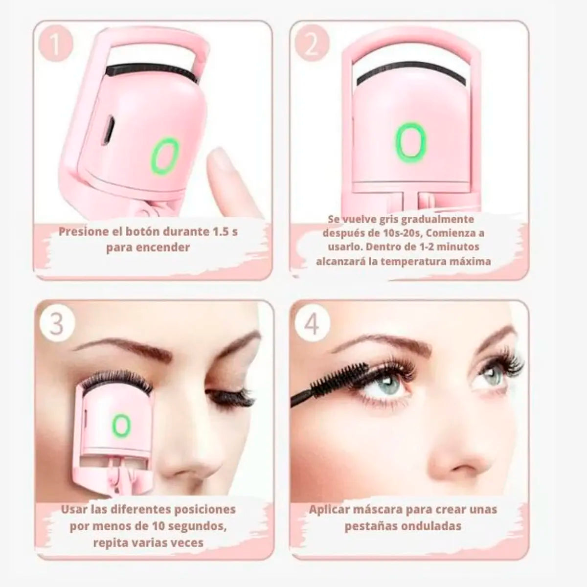 ✨ RIZADOR DE PESTAÑAS ELÉCTRICO CON CALEFACCIÓN ✨