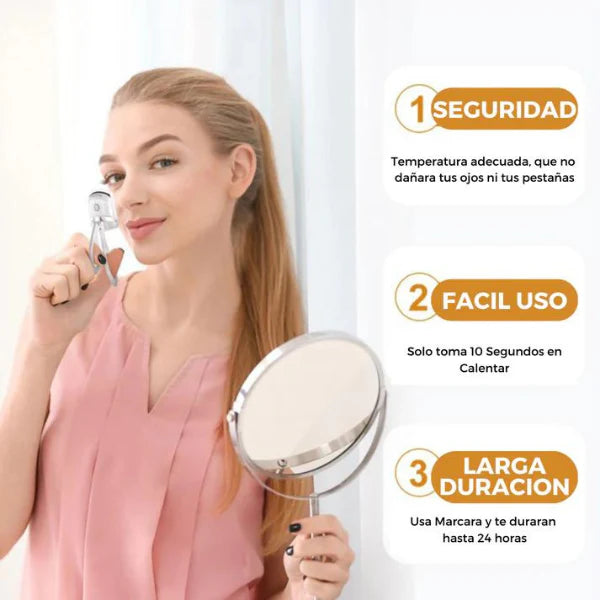 ✨ RIZADOR DE PESTAÑAS ELÉCTRICO CON CALEFACCIÓN ✨