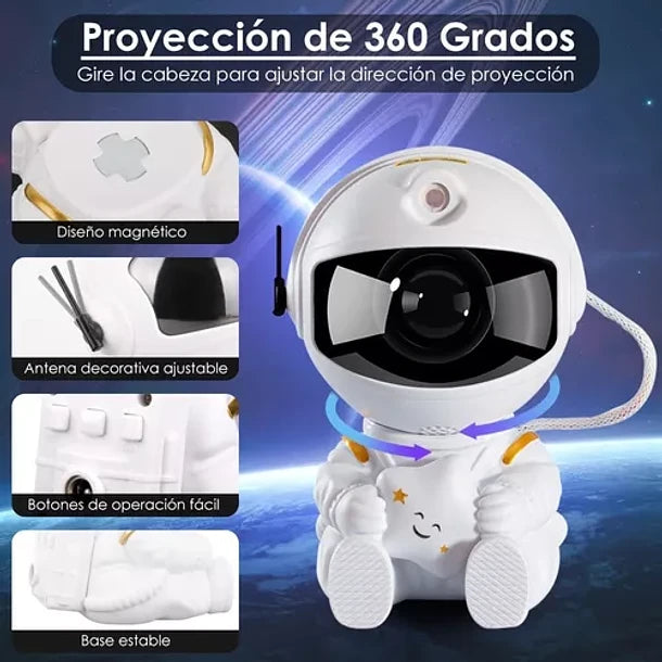 🌌✨ YR – Lámpara Astronauta Proyector Galaxy: Un Universo en Tu Habitación ✨🌌