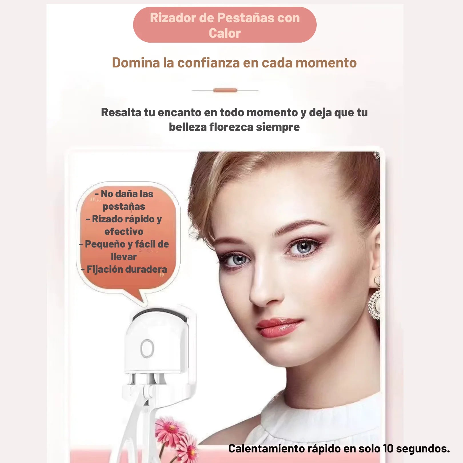 ✨ RIZADOR DE PESTAÑAS ELÉCTRICO CON CALEFACCIÓN ✨
