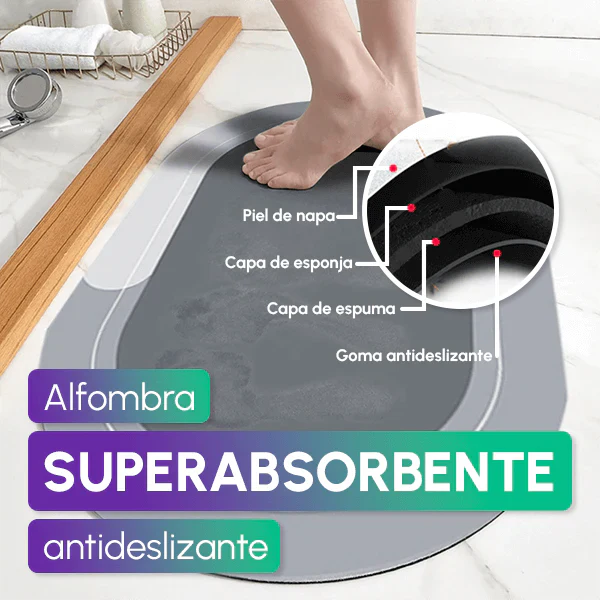 🚿✨ AquaDry Mat – Tu Baño Siempre Seco, Seguro y con Estilo
